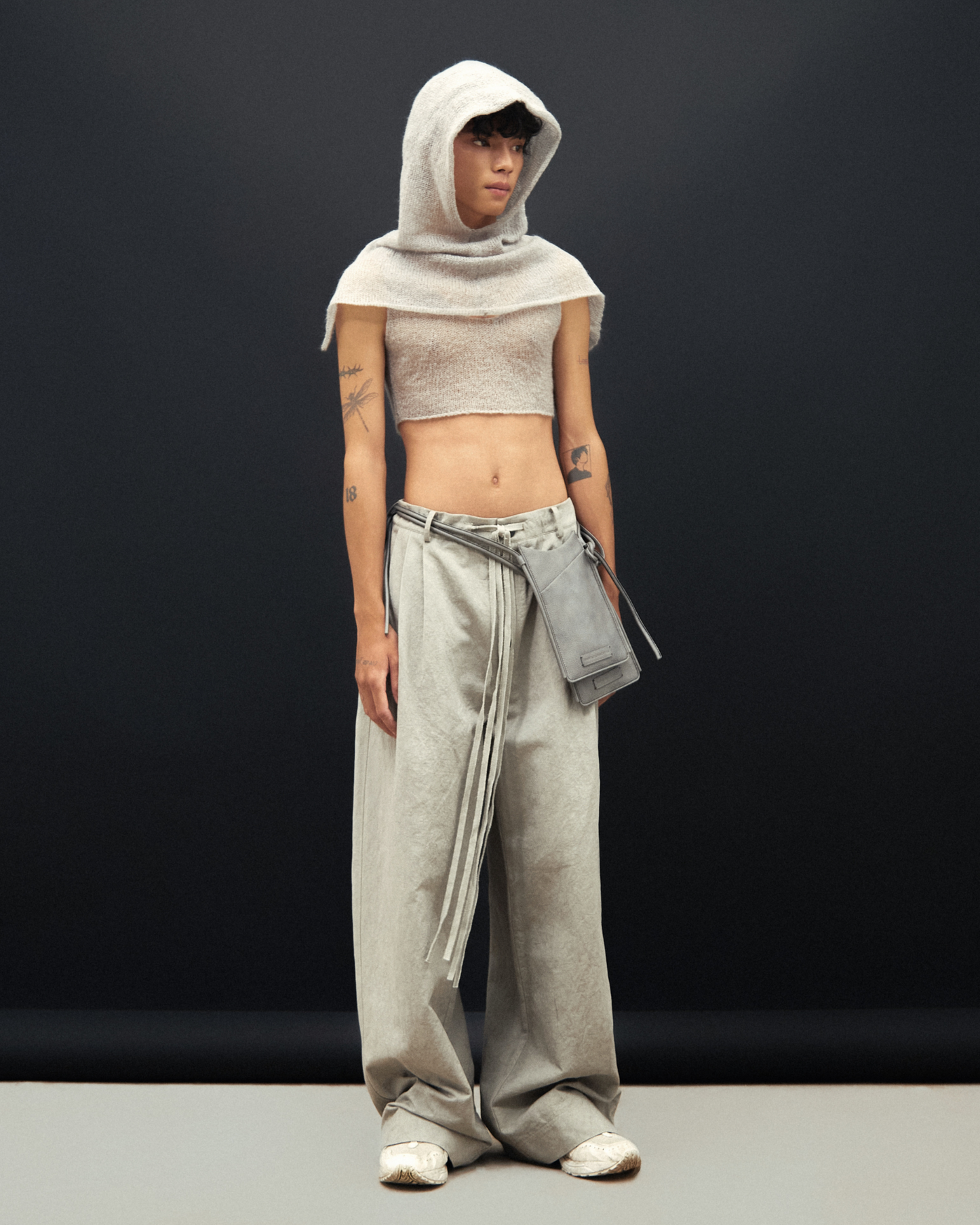 Handknit Cropped Tank Top