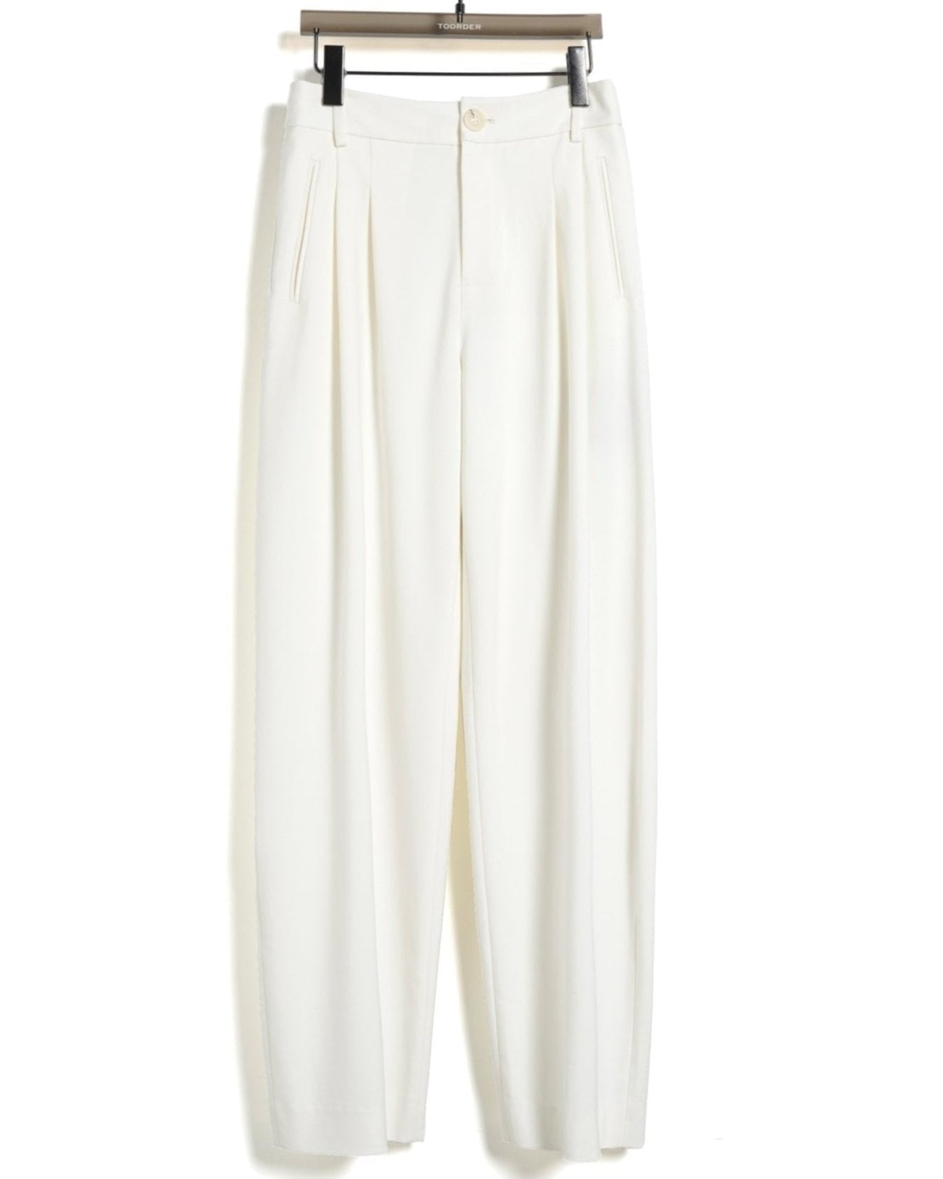 High-Waist Pleated Wide-Leg Pants