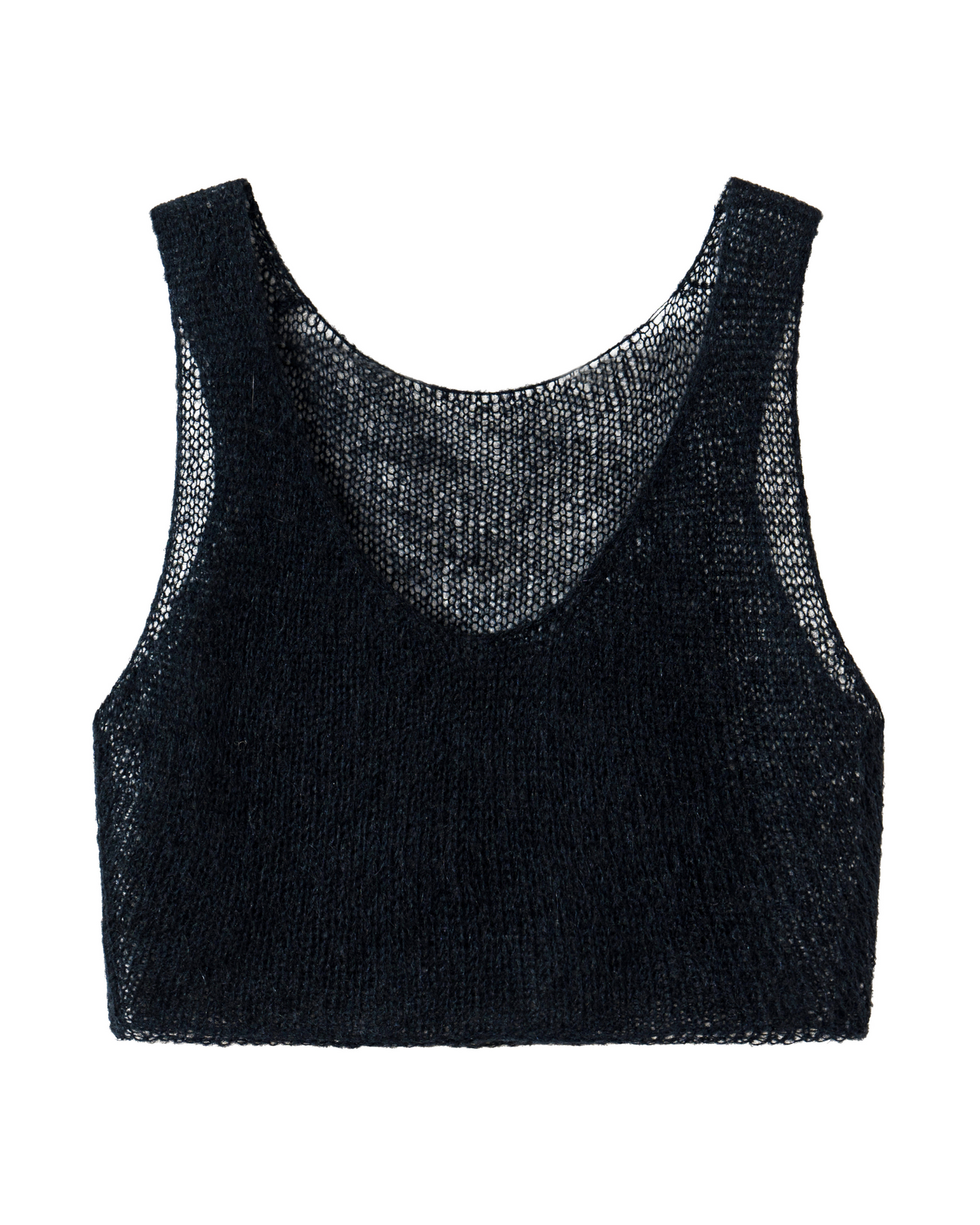 Handknit Cropped Tank Top