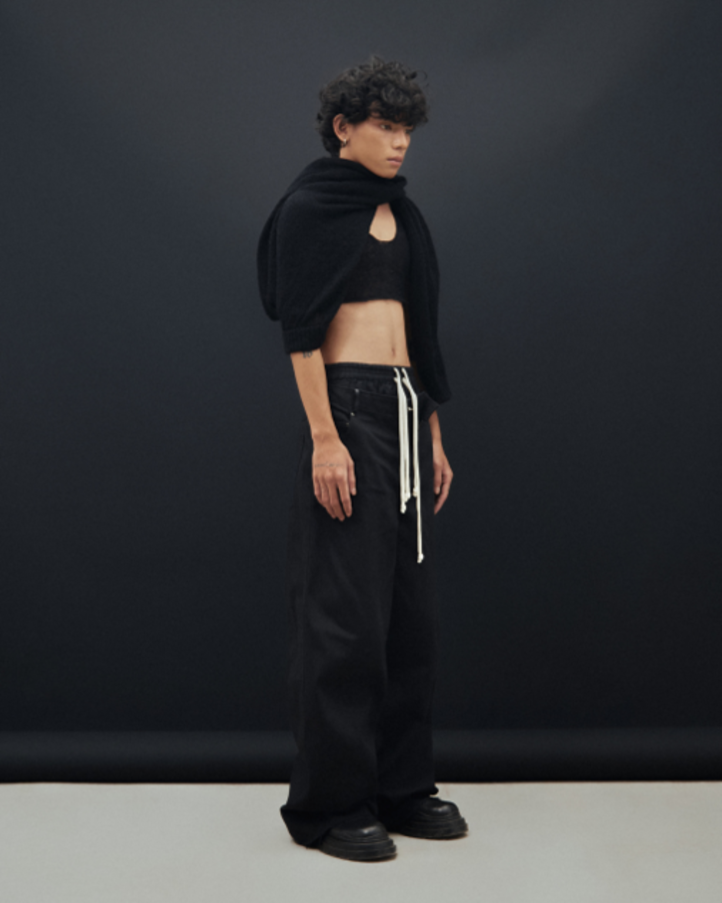 Handknit Cropped Tank Top