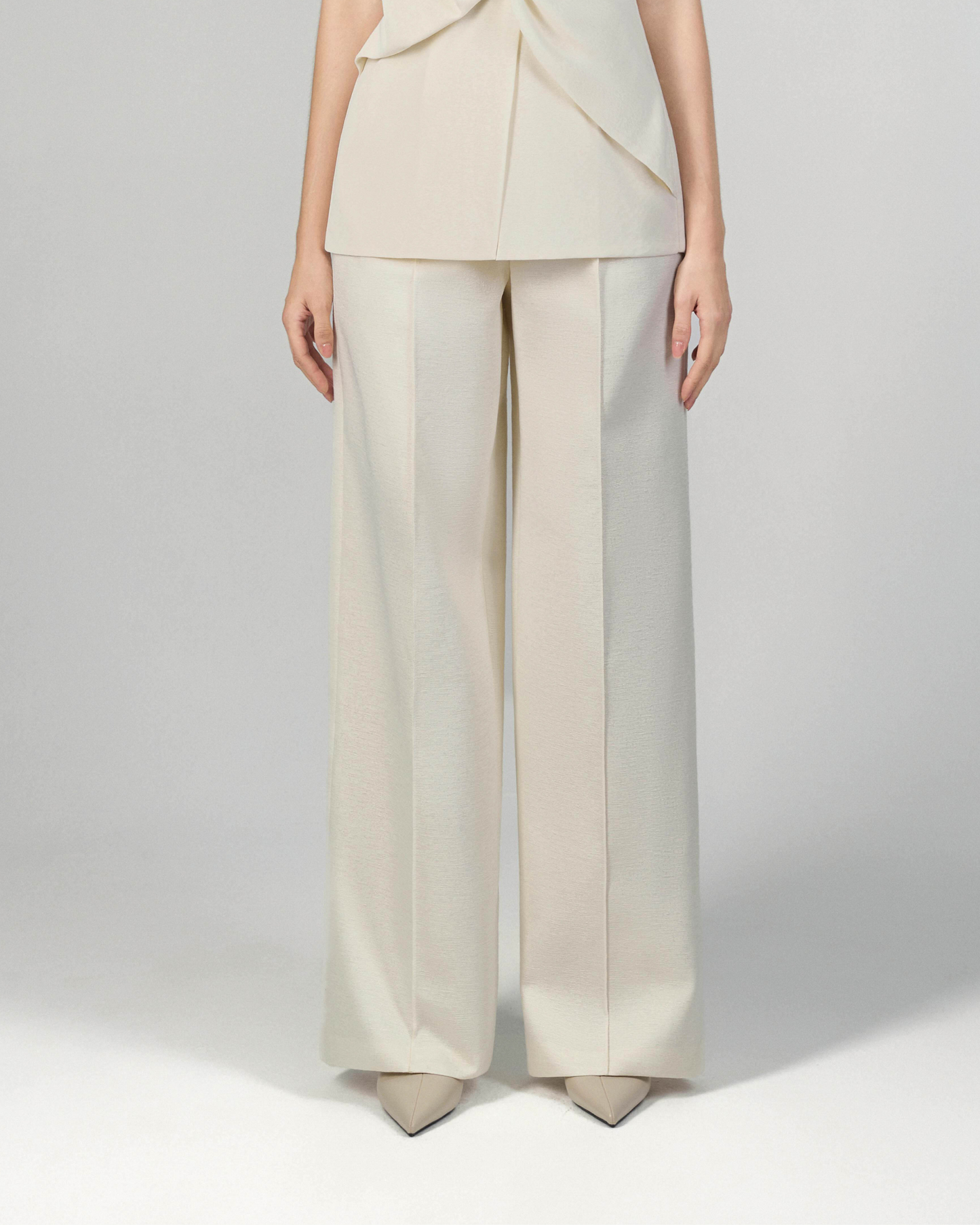 Mia Wide-leg Pleated Pants