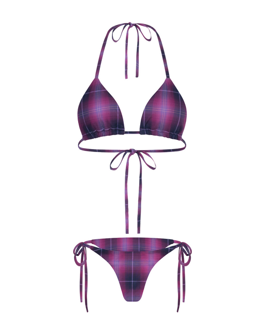 Pyra - Purple Plaid Bikini