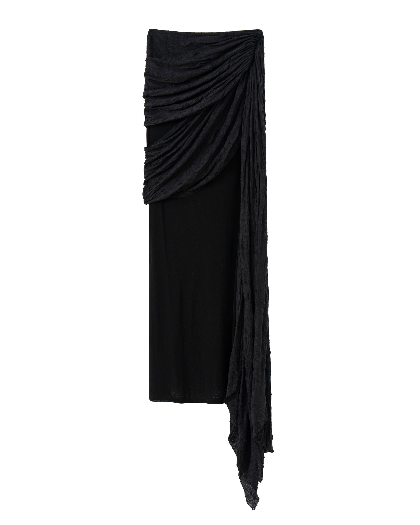 Asymmetric Draped Skirt