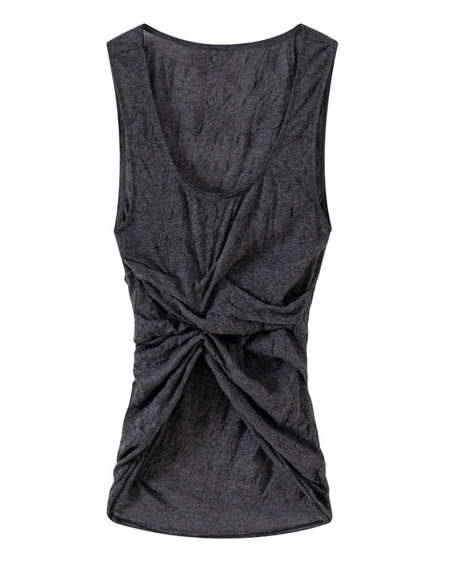 Draped Wrinkled Tank Top