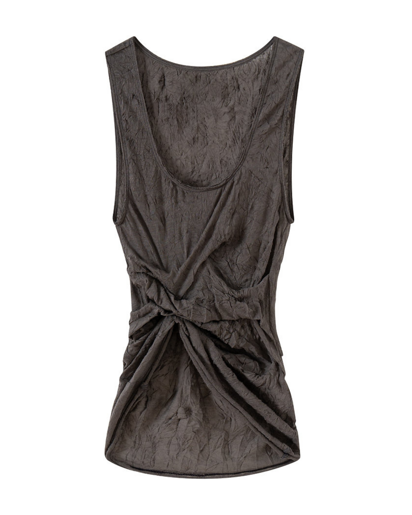 Draped Wrinkled Tank Top