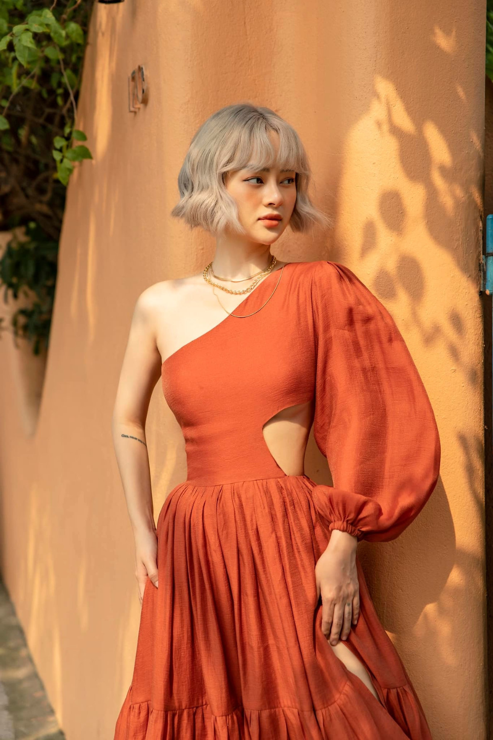 Emily Orange Dress