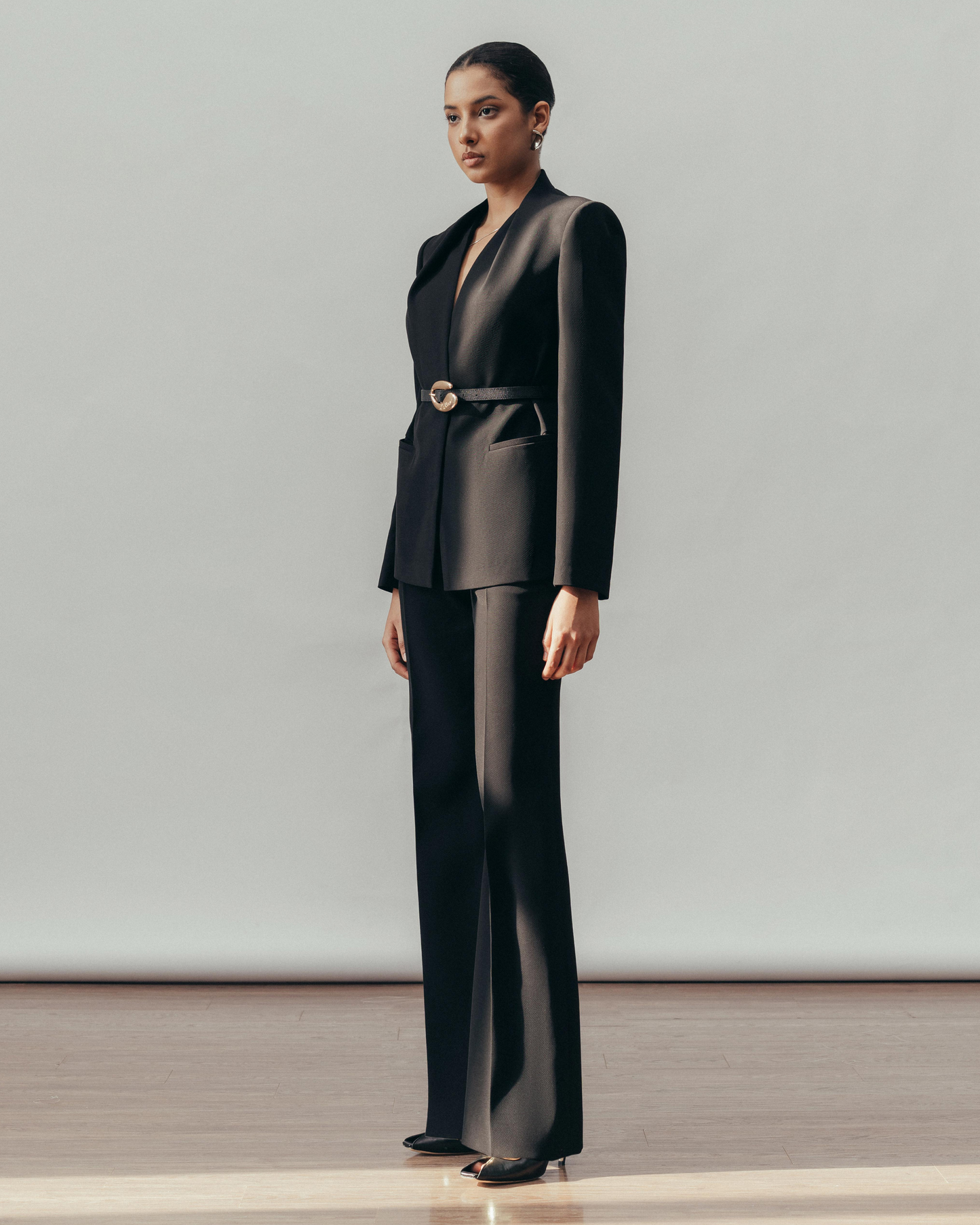 Vesper Belted Blazer  (With belt)