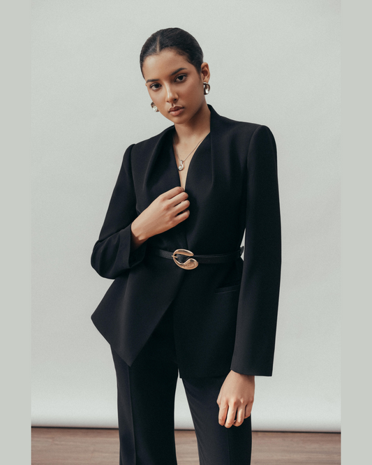 Vesper Belted Blazer  (With belt)