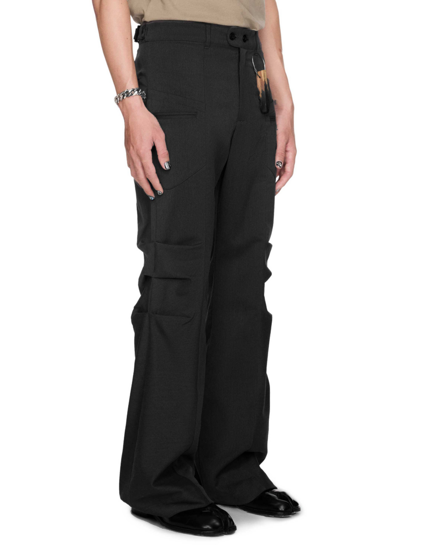 Black Flare Trousers