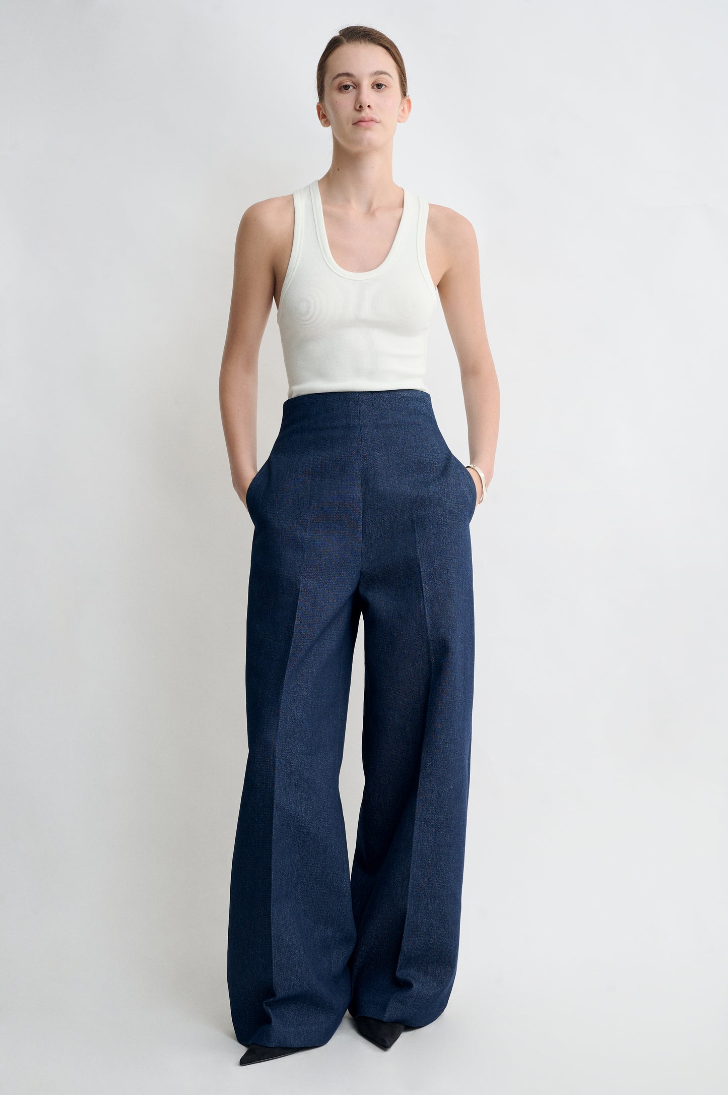 High Leg Jeans Blue