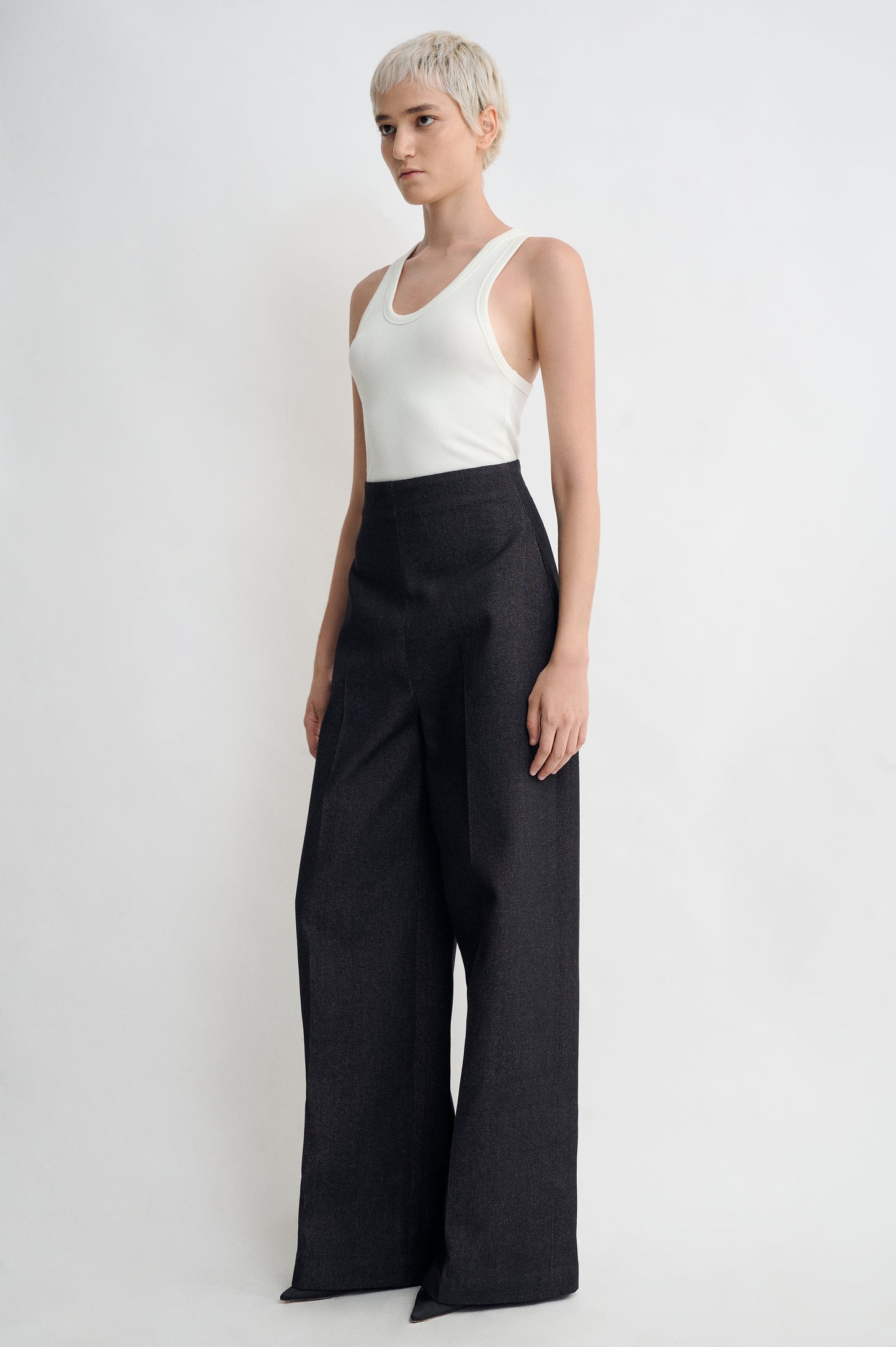 High Leg Jeans Black